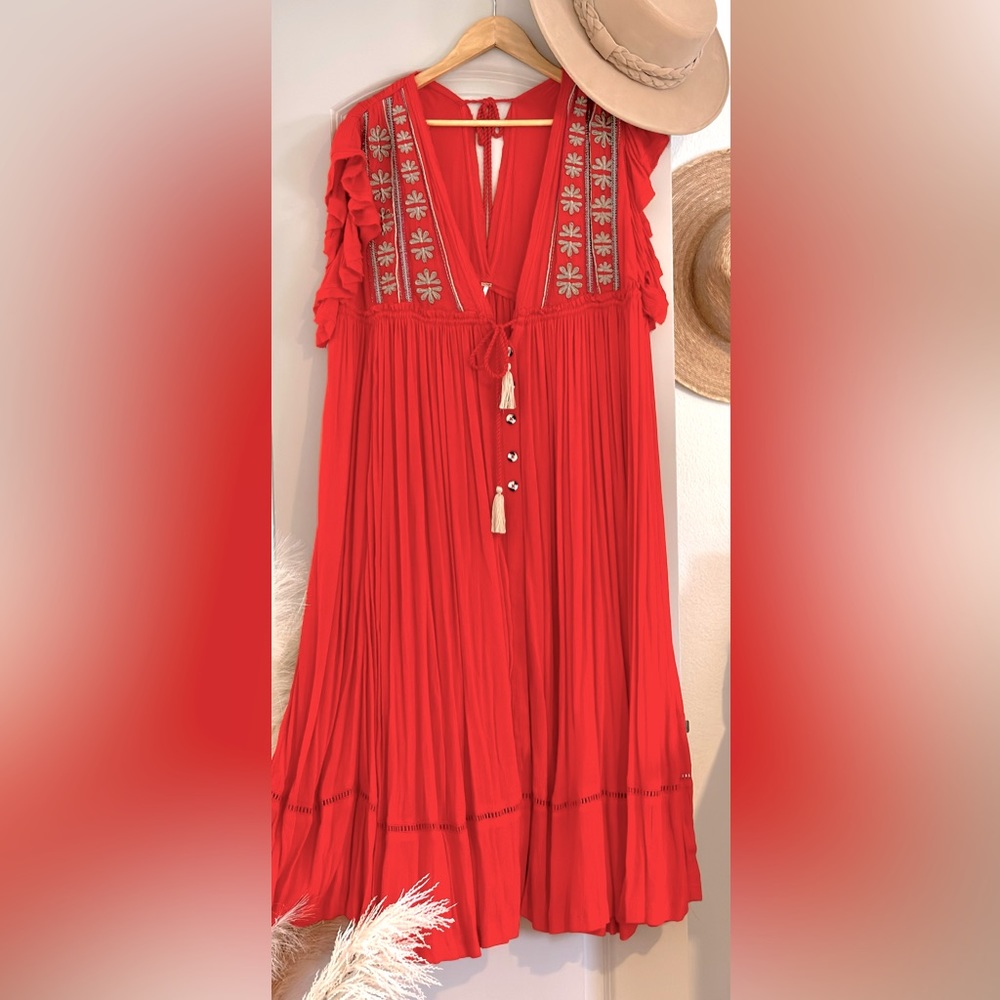 Free People Bali Will Wait For You Oversized Midi Dress, Medium